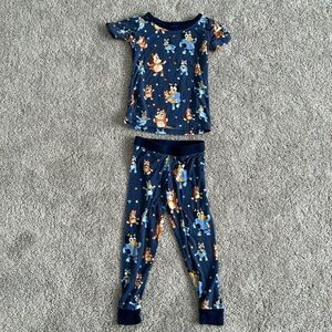Little Sleepies Navy Blue Kids Pajama Set